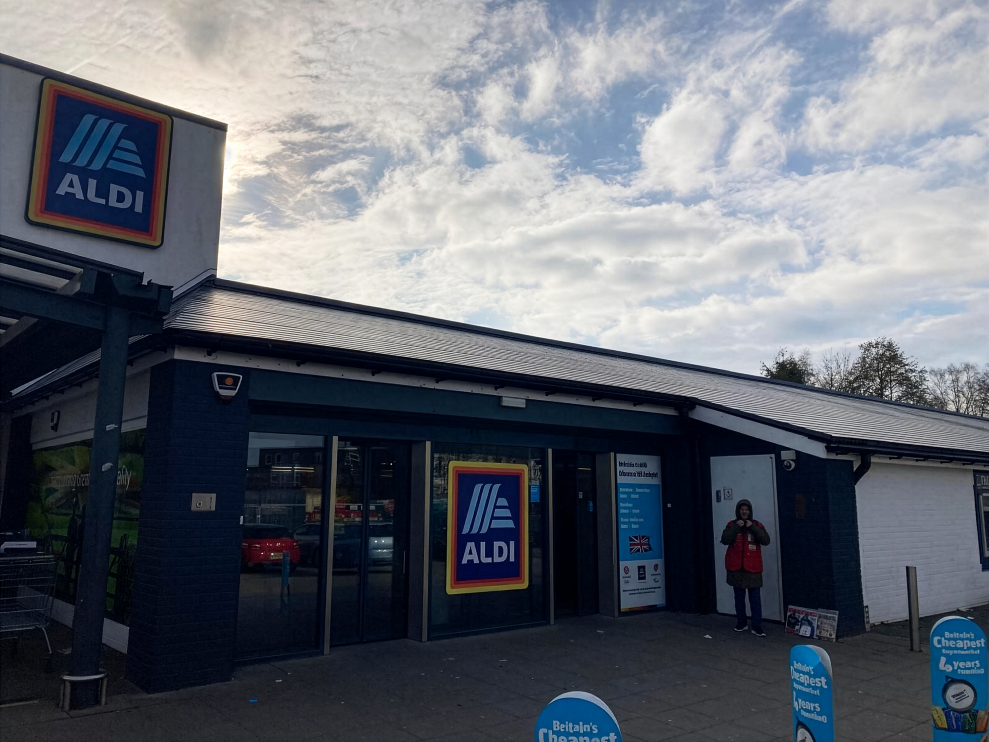 Shop Frontage of Aldi Irlams O' Th' Height, Salford