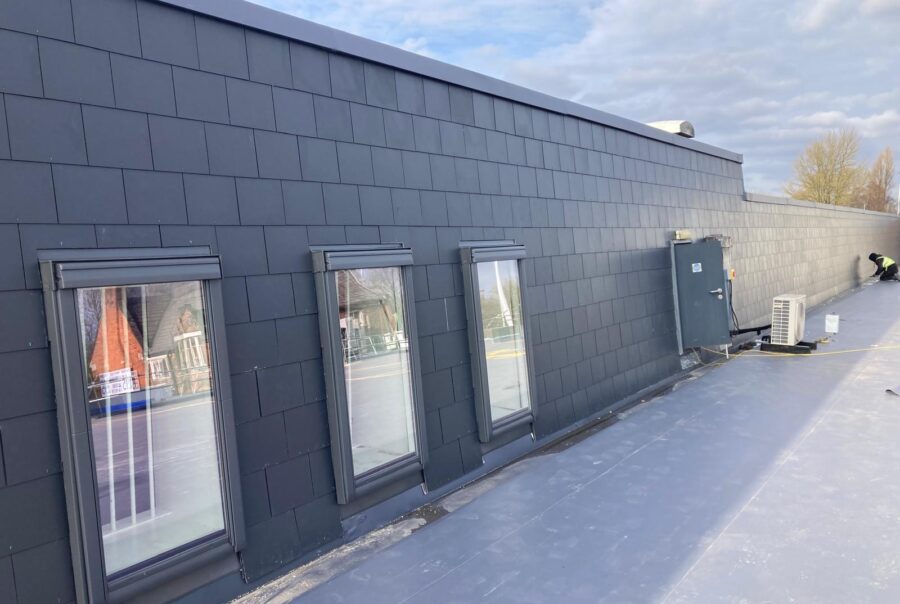 Vertical Slate Application - Aldi Irlams O' Th' Height, Salford