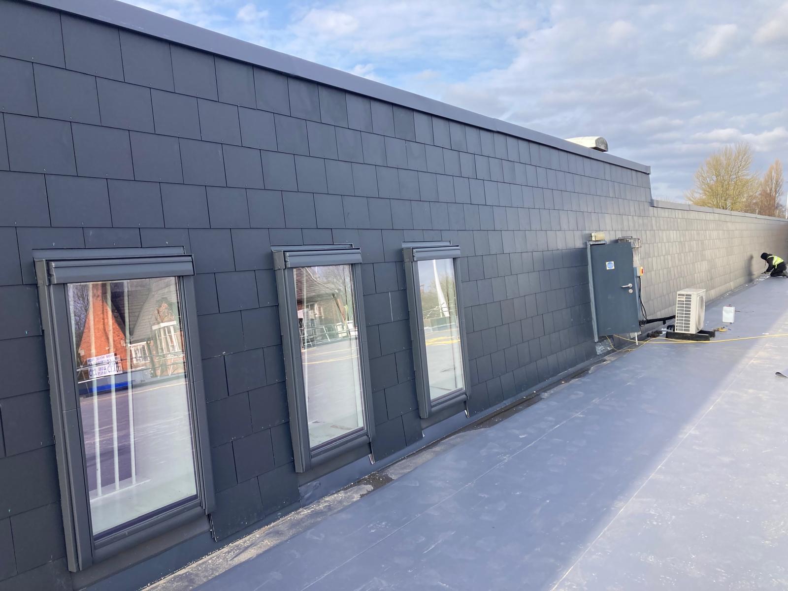 Vertical Slate Application - Aldi Irlams O' Th' Height, Salford